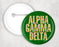Alpha Gamma Delta Floral Pin Buttons Alpha Gamma Delta Floral Pin Buttons