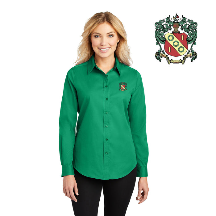 Discount Alpha Gamma Delta Long Sleeve Oxford DISCOUNT-Alpha Gamma Delta Long Sleeve Oxford
