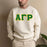 Alpha Gamma Rho 2 Day Ship Twill Crewneck Sweatshirt Alpha Gamma Rho - 2 Day Ship Twill Crewneck Sweatshirt