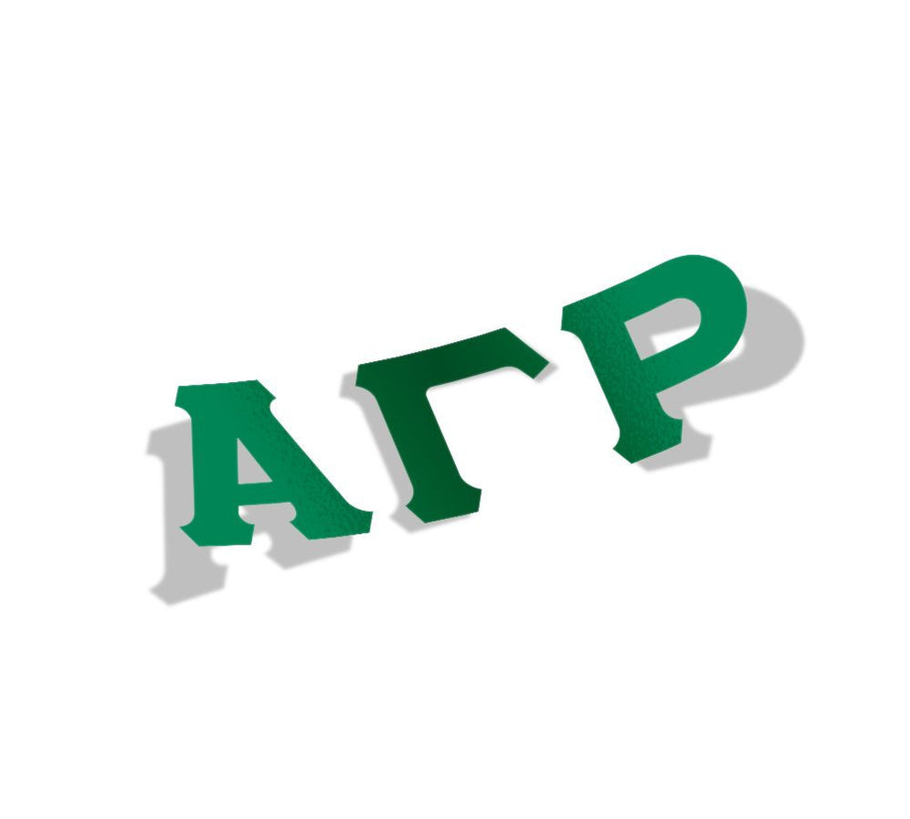 Alpha Gamma Rho Big Greek Letter Window Sticker Decal — GreekU