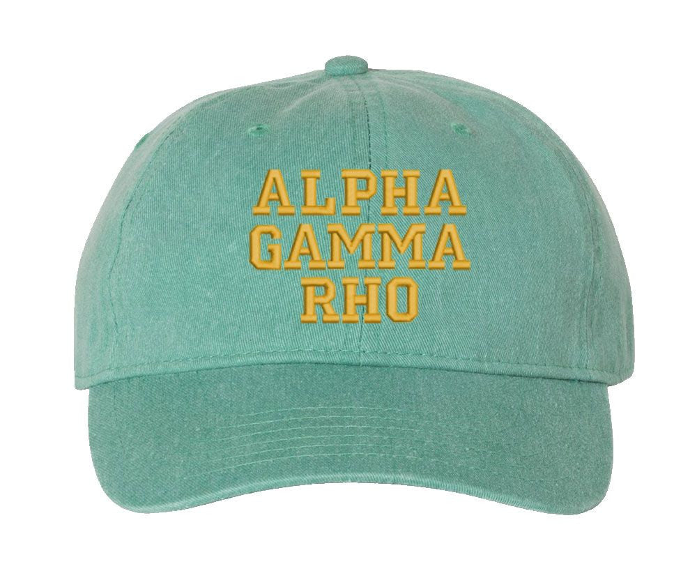 Alpha Gamma Rho Pigment Dyed Baseball Cap Alpha Gamma Rho Pigment Dyed Baseball Cap