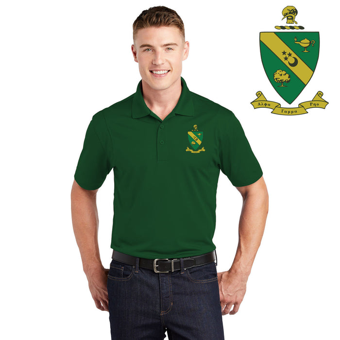 Discount Alpha Gamma Rho Patch Polo DISCOUNT-Alpha Gamma Rho Patch Polo