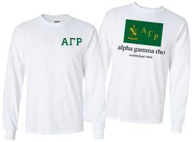 Alpha Gamma Rho Alpha Gamma Rho Flag Long Sleeve T-Shirt