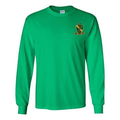 Discount Alpha Gamma Rho Fraternity Crest Shield Longsleeve Tee DISCOUNT-Alpha Gamma Rho Fraternity Crest - Shield Longsleeve Tee