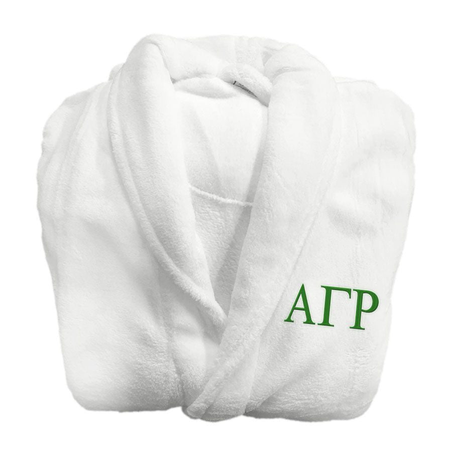 Alpha Gamma Rho Fraternity Lettered Bathrobe Alpha Gamma Rho Fraternity Lettered Bathrobe