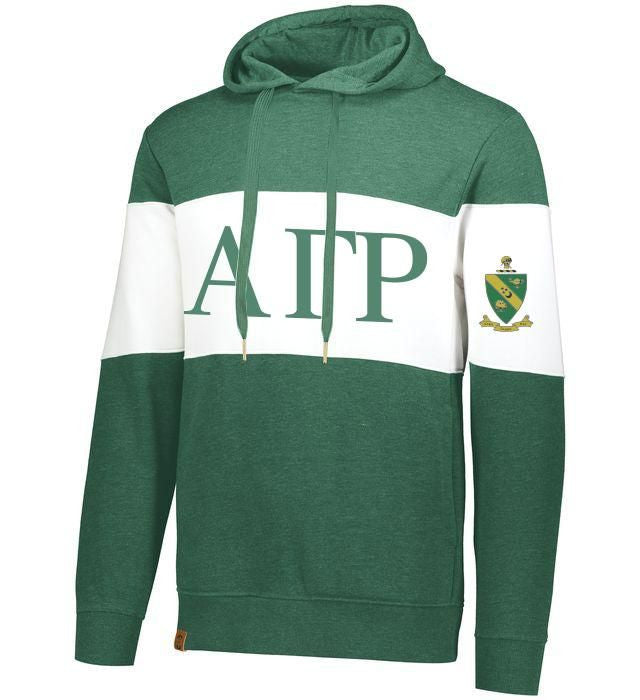Alpha Gamma Rho Ivy League Hoodie W Crest On Left Sleeve Alpha Gamma Rho Ivy League Hoodie W Crest On Left Sleeve