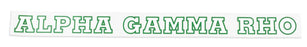 Alpha Gamma Rho Long Window Decals Stickers alpha gamma rho Long Window Decals Stickers
