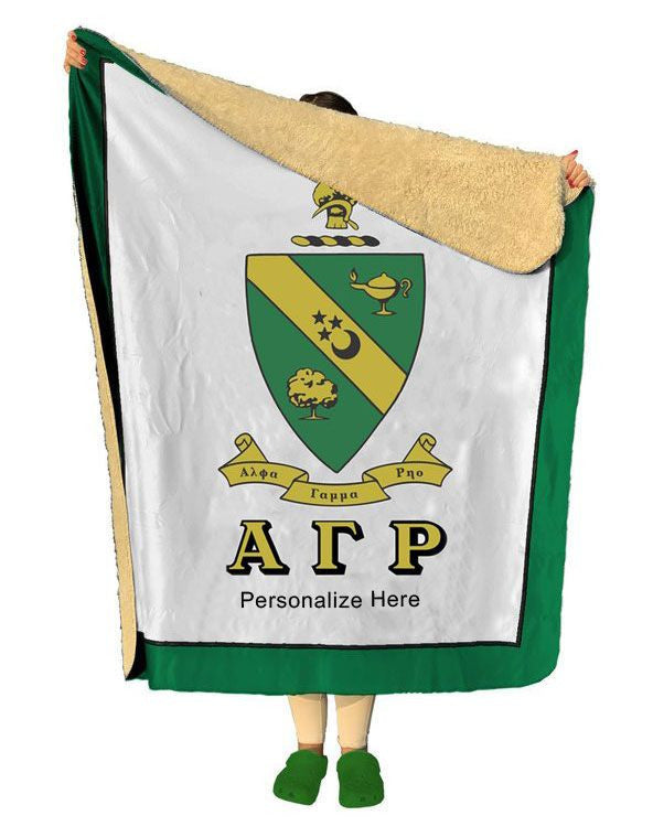 Alpha Gamma Rho Sherpa Lap Blanket Alpha Gamma Rho Sherpa Lap Blanket