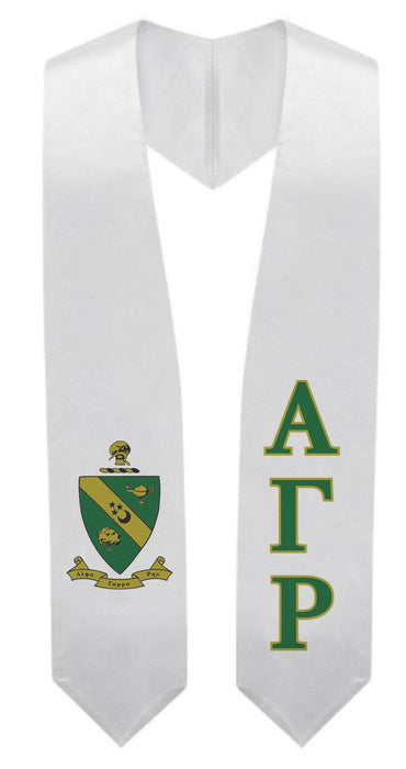 Alpha Gamma Rho Super Crest Shield Graduation Stole Alpha Gamma Rho Super Crest - Shield Graduation Stole