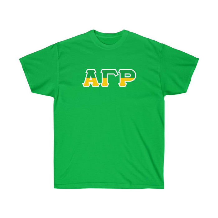 Printify Alpha Gamma Rho Two Toned Greek Lettered T Shirts Alpha Gamma Rho Two Toned Greek Lettered T-shirts