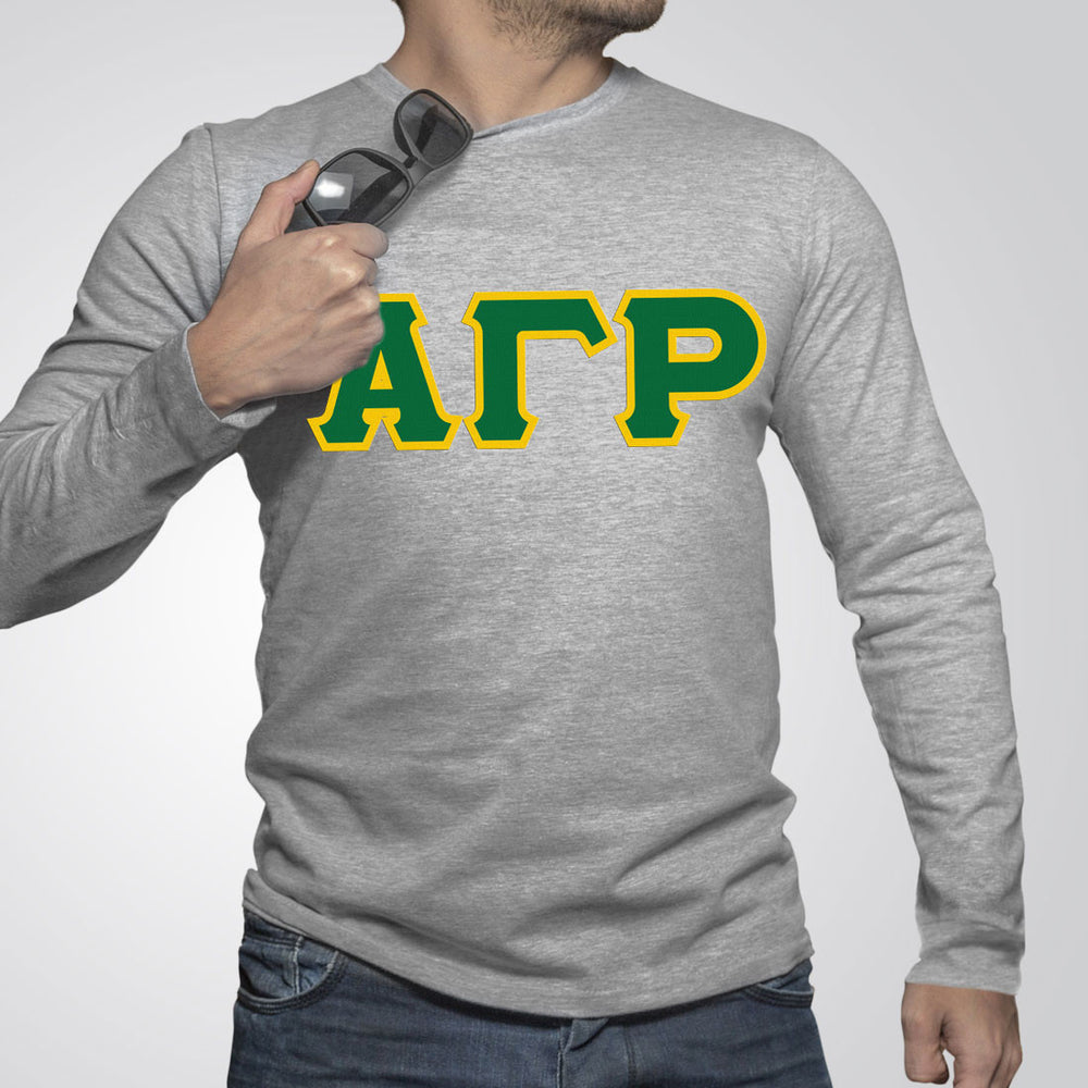 Alpha Gamma Rho Custom Twill Long Sleeve T Shirt Alpha Gamma Rho Custom Twill Long Sleeve T-Shirt