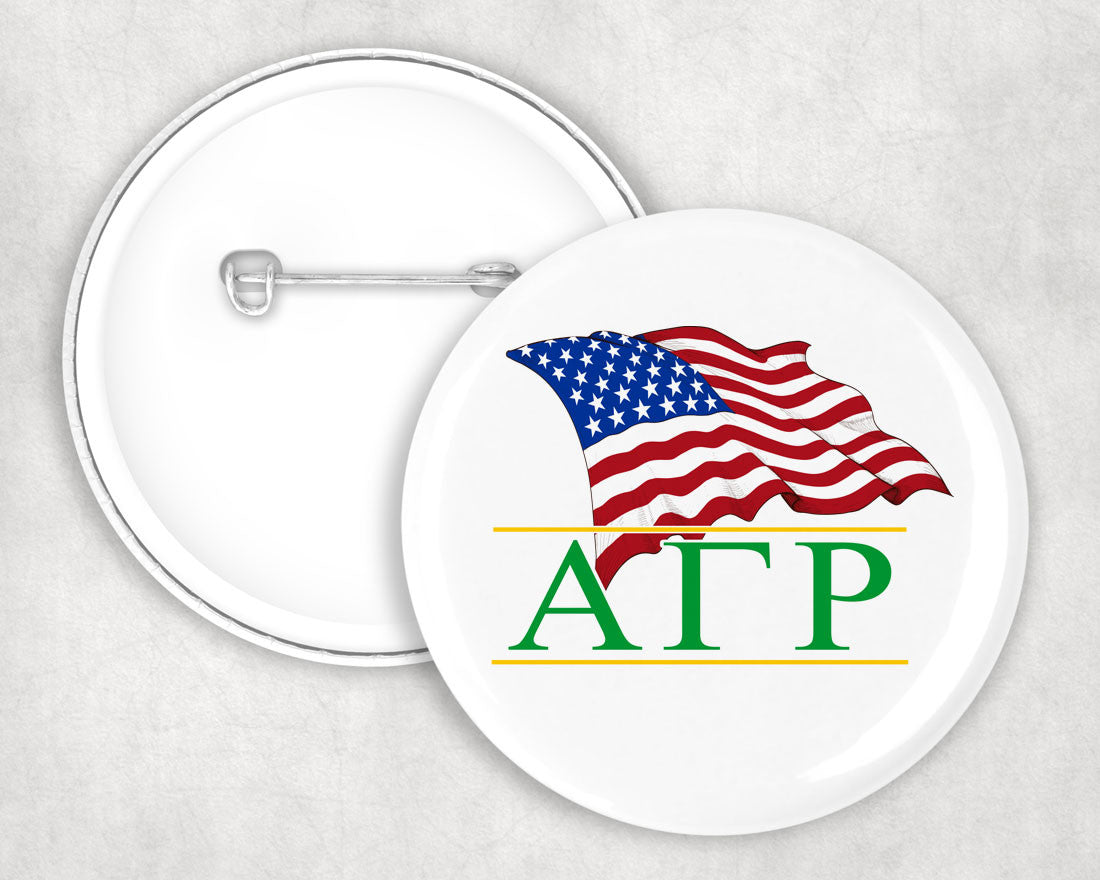 Alpha Gamma Rho Patriot Button Alpha Gamma Rho Patriot Button