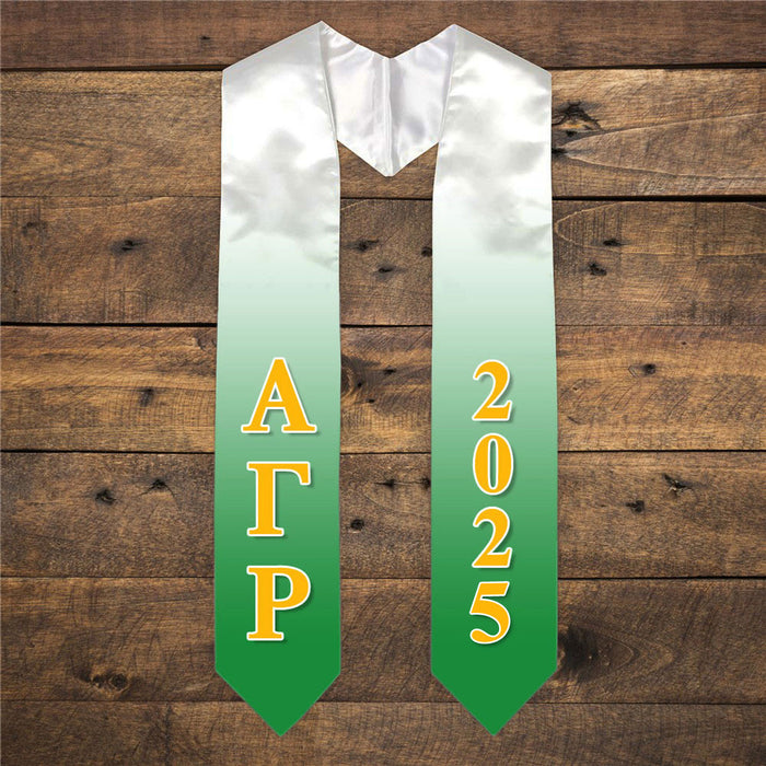 Alpha Gamma Rho Extra Fancy Greek Graduation Stole W Year Alpha Gamma Rho Extra Fancy Greek Graduation Stole W Year