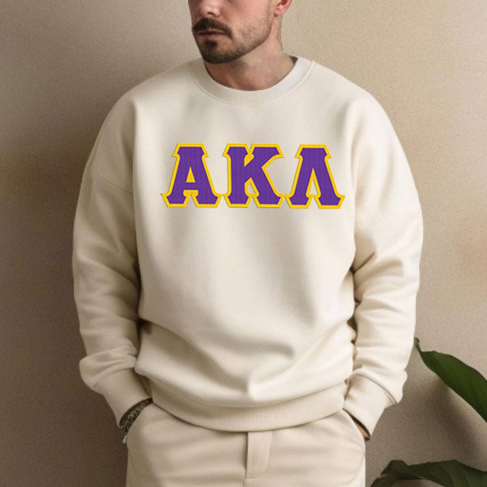 Alpha Kappa Lambda 2 Day Ship Twill Crewneck Sweatshirt Alpha Kappa Lambda - 2 Day Ship Twill Crewneck Sweatshirt