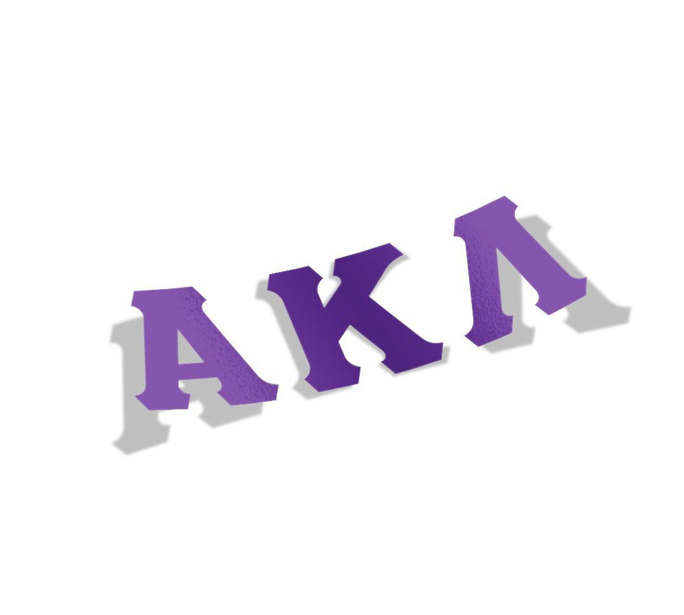 Aklambda Letterrs Alpha Kappa Lambda Big Greek Letter Window Sticker Decal — GreekU