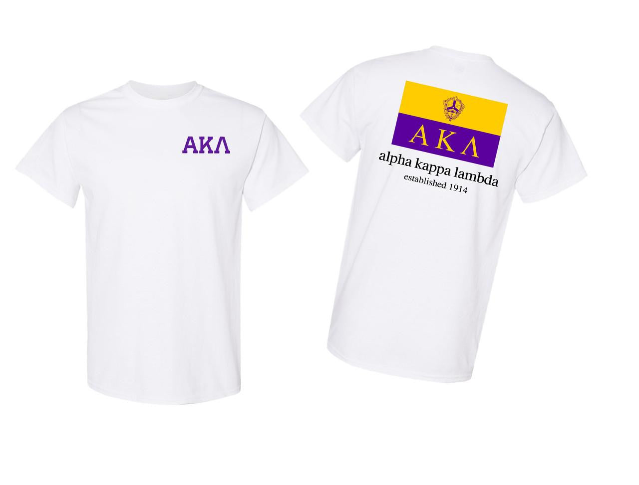 Greekgear Alpha Kappa Lambda Flag T Shirts Alpha Kappa Lambda Flag T-shirts