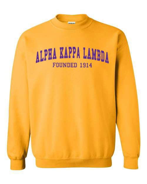 Alpha Kappa Lambda Alpha Kappa Lambda Fraternity Founders Crew Sweatshirt