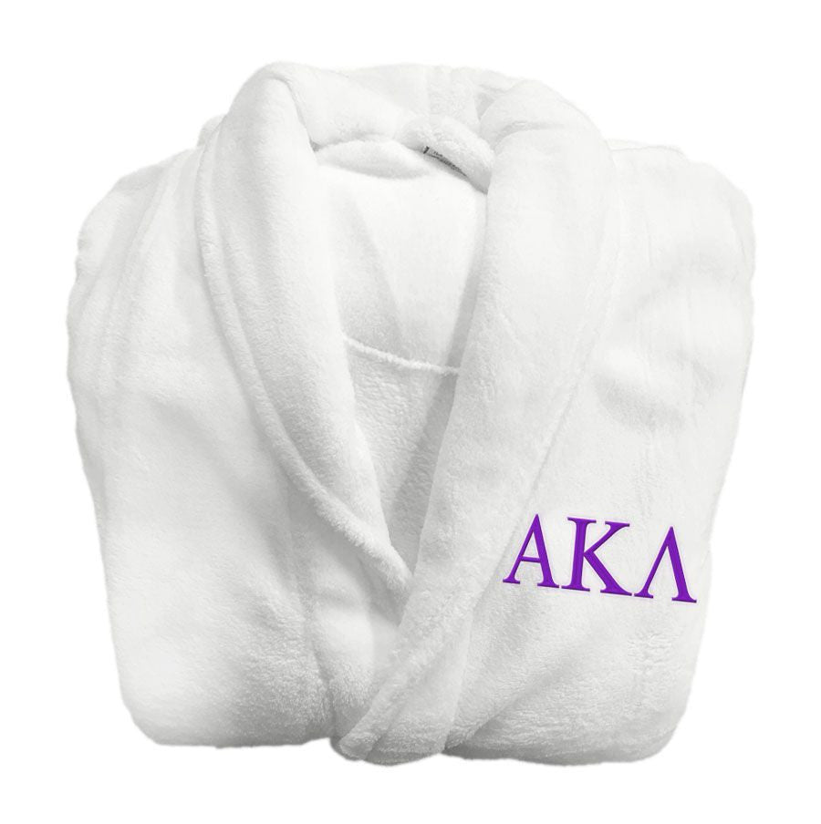 Alpha Kappa Lambda Fraternity Lettered Bathrobe Alpha Kappa Lambda Fraternity Lettered Bathrobe