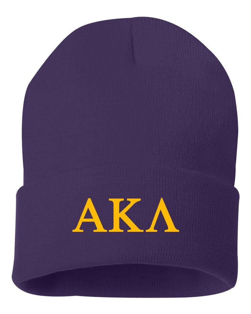 Alpha Kappa Lambda Greek Letter Knit Cap Alpha Kappa Lambda Greek Letter Knit Cap