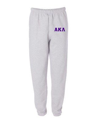 Alpha Kappa Lambda Greek Lettered Thigh Sweatpants Alpha Kappa Lambda Greek Lettered Thigh Sweatpants