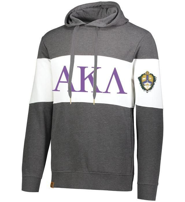 Alpha Kappa Lambda Ivy League Hoodie W Crest On Left Sleeve Alpha Kappa Lambda Ivy League Hoodie W Crest On Left Sleeve
