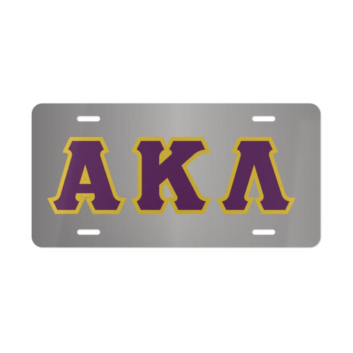 Caraccessories ALPHA KAPPA LAMBDA LETTERED LICENSE COVERS