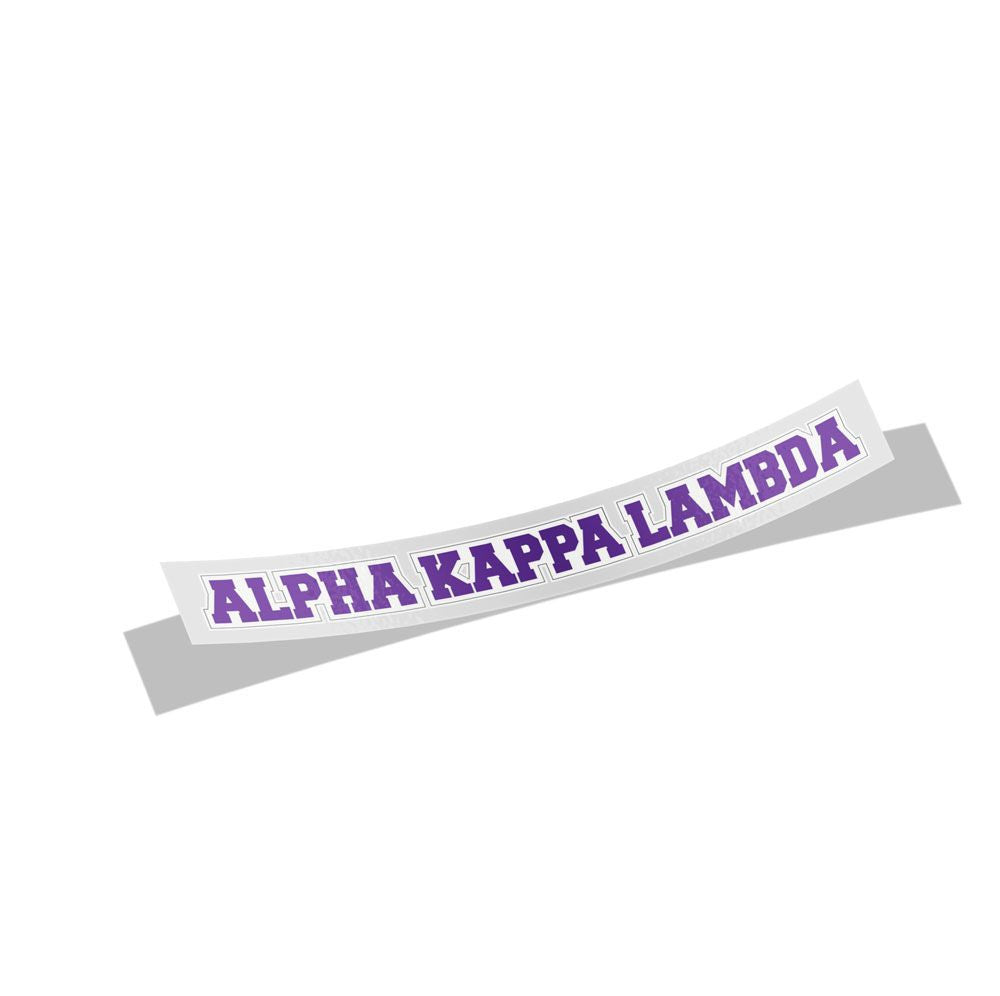 Alpha Kappa Lambda Long Window Sticker Alpha Kappa Lambda Long Window Sticker