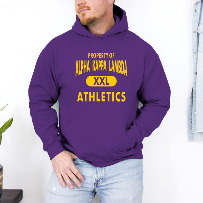 Alpha Kappa Lambda Property Of Athletics Hooded Sweatshirts Alpha Kappa Lambda Property Of Athletics Hooded Sweatshirts