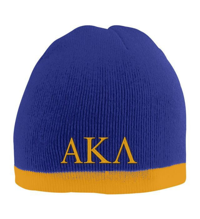 Alpha Kappa Lambda Two Tone Knit Beanie Alpha Kappa Lambda Two Tone Knit Beanie