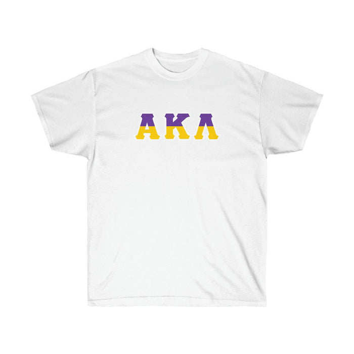 Printify Alpha Kappa Lambda Two Toned Greek Lettered T Shirts Alpha Kappa Lambda Two Toned Greek Lettered T-shirts