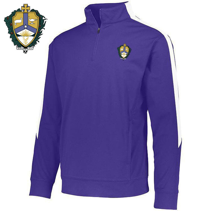Discount Alpha Kappa Lambda World Famous Greek Crest Shield Medalist Pullover DISCOUNT-Alpha Kappa Lambda-  World Famous Greek Crest - Shield Medalist Pullover