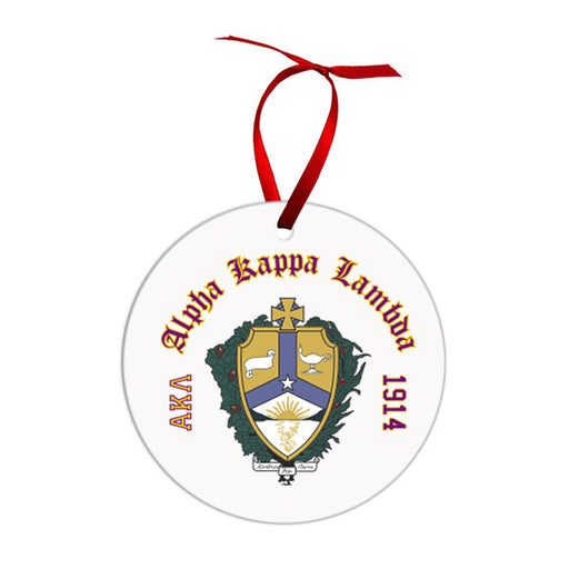 Alpha Kappa Lambda Alpha Kappa Lambda Crest & Year Circle Ornaments