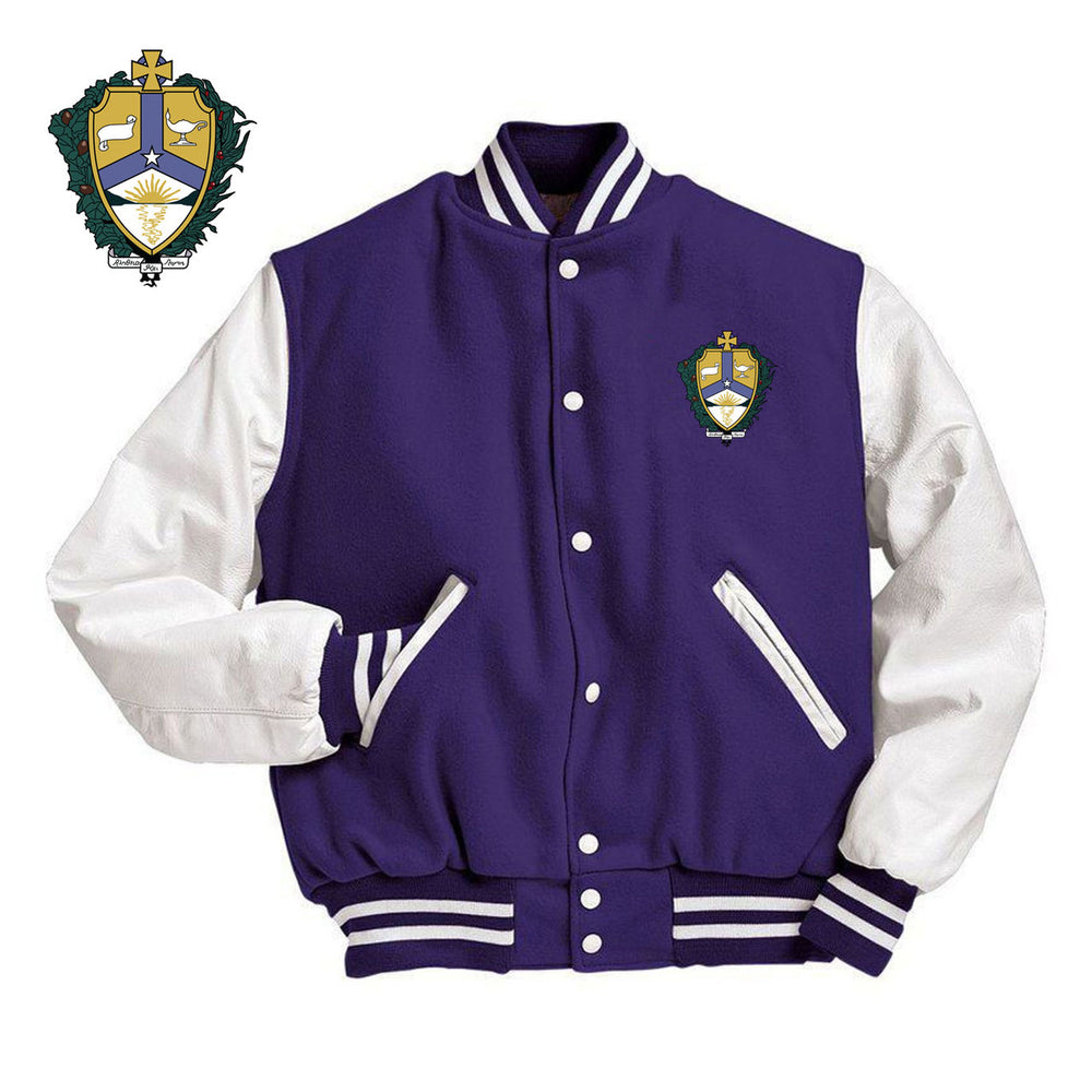 Alpha Kappa Lambda Varsity Crest Shield Jacket Alpha Kappa Lambda Varsity Crest - Shield Jacket