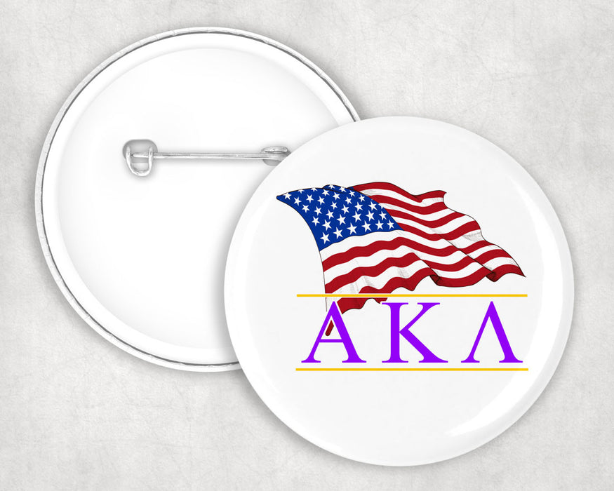 Alpha Kappa Lambda Patriot Button Alpha Kappa Lambda Patriot Button