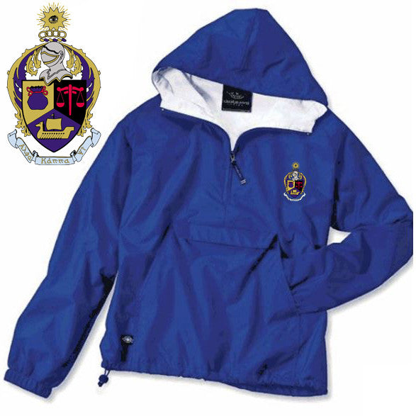 Alpha Kappa Psi Windbreaker Pullover Alpha Kappa Psi Windbreaker Pullover