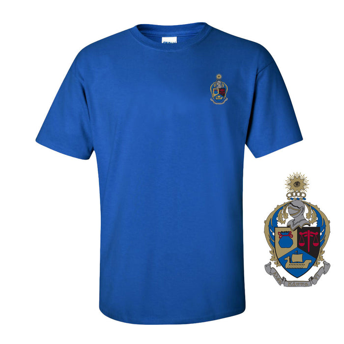 Discount Alpha Kappa Psi Crest Shield Patch T Shirt DISCOUNT-Alpha Kappa Psi Crest - Shield Patch T-Shirt