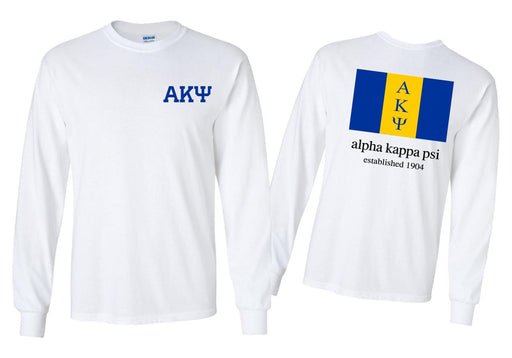 Alpha Kappa Psi Alpha Kappa Psi Flag Long Sleeve T-Shirt