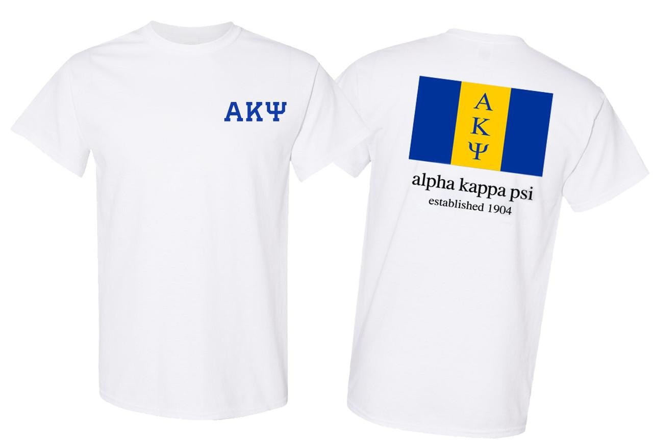 Greekgear Alpha Kappa Psi Flag T Shirts Alpha Kappa Psi Flag T-shirts