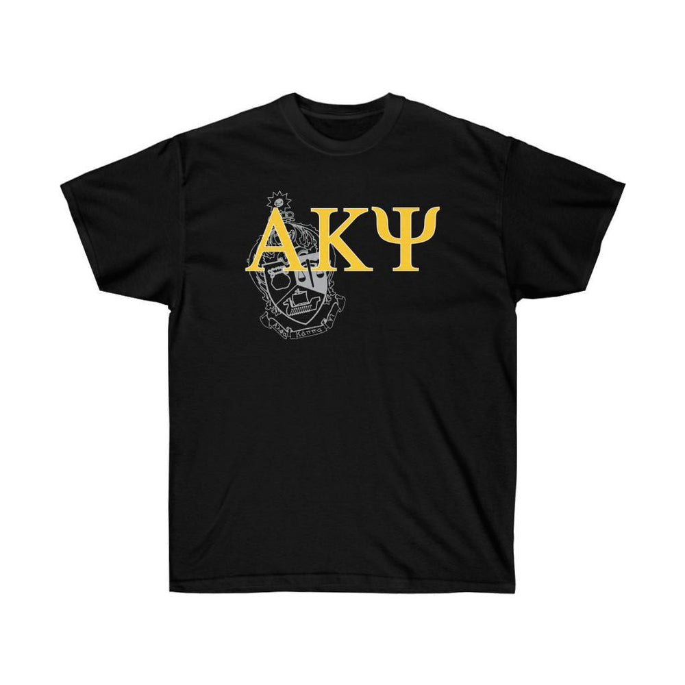 Printify Alpha Kappa Psi Greek Crest Cotton Tee Alpha Kappa Psi Greek Crest Cotton Tee