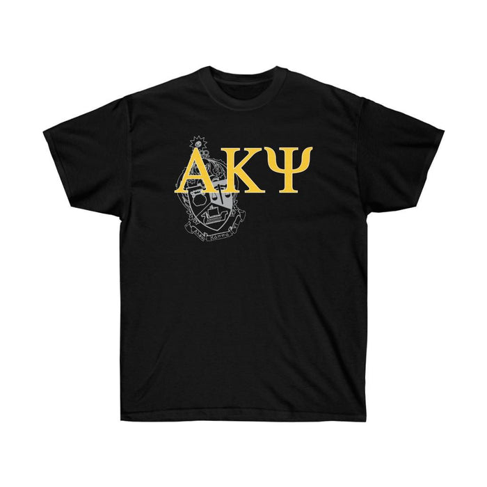 Printify Alpha Kappa Psi Greek Crest Cotton Tee Alpha Kappa Psi Greek Crest Cotton Tee