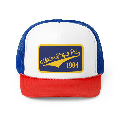 Alpha Kappa Psi Alpha Kappa Psi Tail Patch Design Trucker Hats