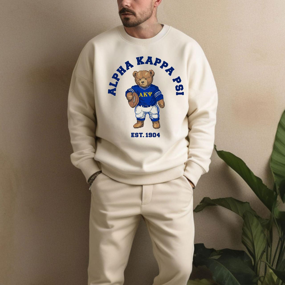 Alpha Kappa Psi Teddy Bear Crewneck Sweatshirt Alpha Kappa Psi Teddy Bear Crewneck Sweatshirt