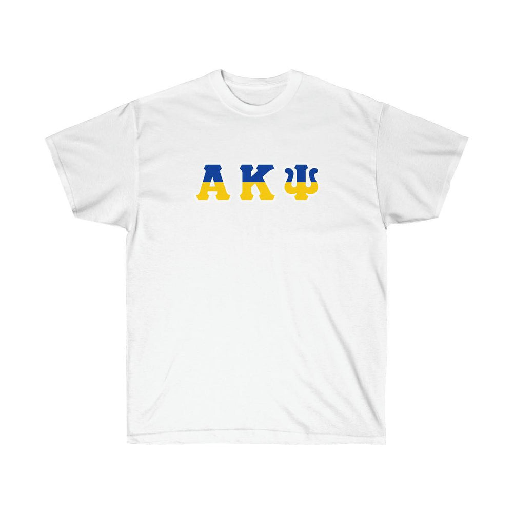 Printify Alpha Kappa Psi Two Toned Greek Lettered T Shirts Alpha Kappa Psi Two Toned Greek Lettered T-shirts