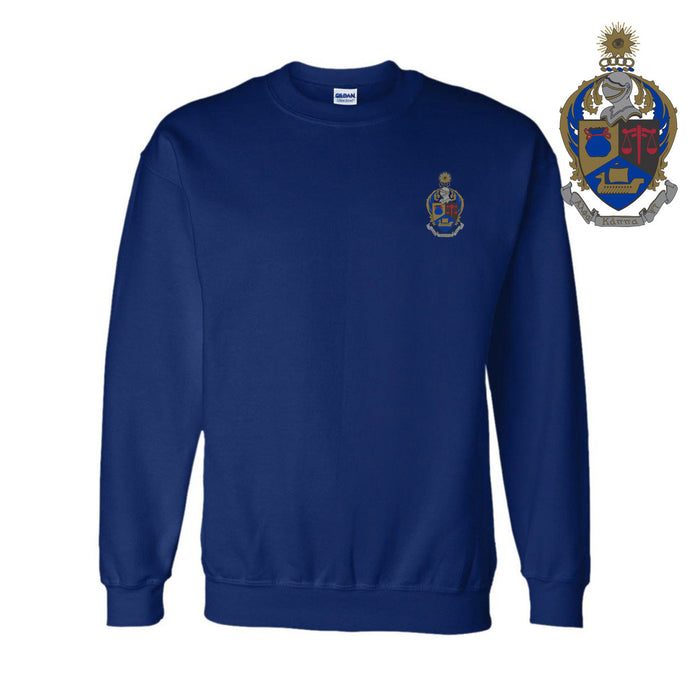Discount Alpha Kappa Psi World Famous Crest Shield Crewneck Sweatshirt Best Value DISCOUNT-Alpha Kappa Psi World Famous Crest - Shield Crewneck Sweatshirt - Best Value