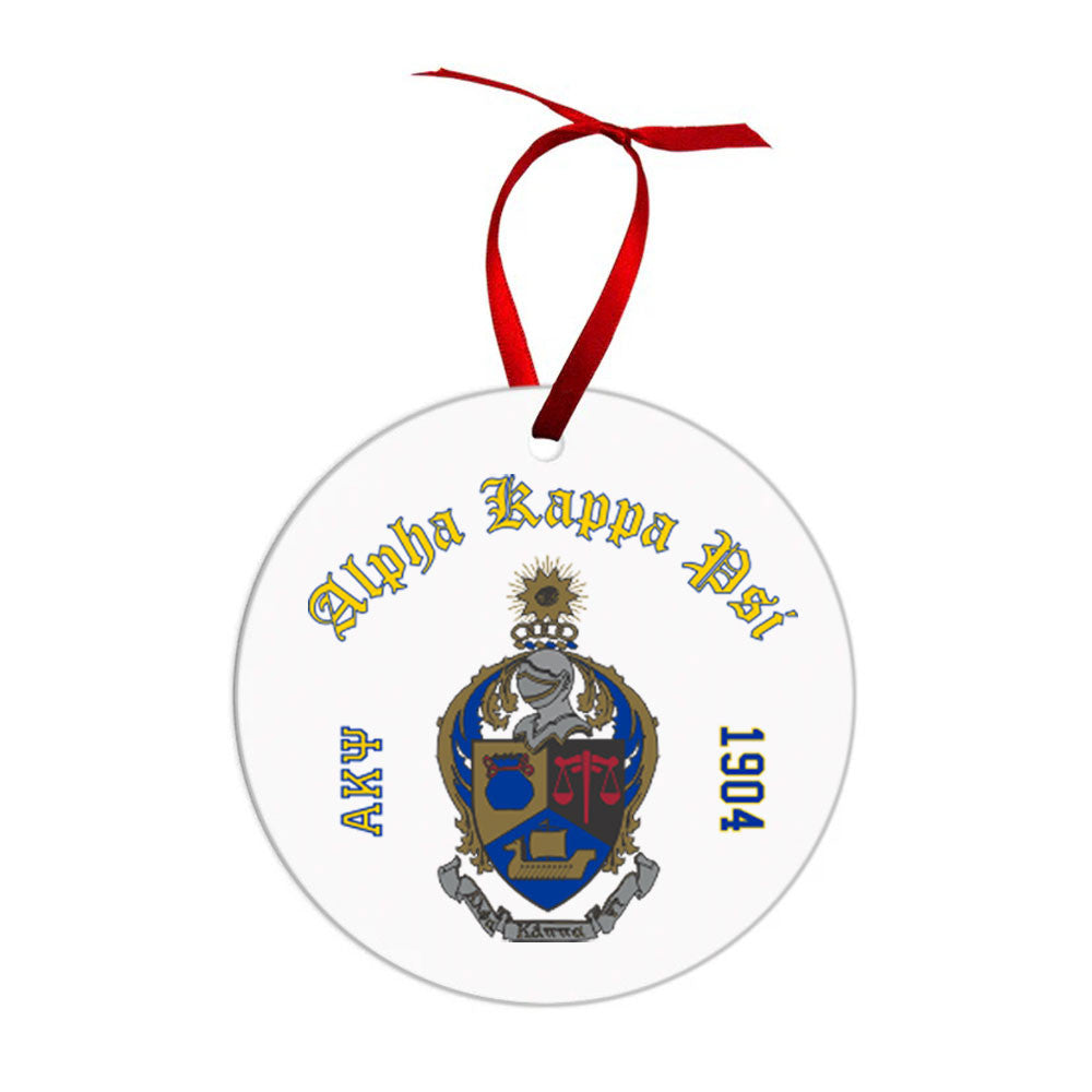 Alpha Kappa Psi Crest & Year Circle Ornaments Alpha Kappa Psi Crest & Year Circle Ornaments