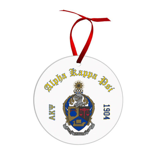 Alpha Kappa Psi Alpha Kappa Psi Crest & Year Circle Ornaments