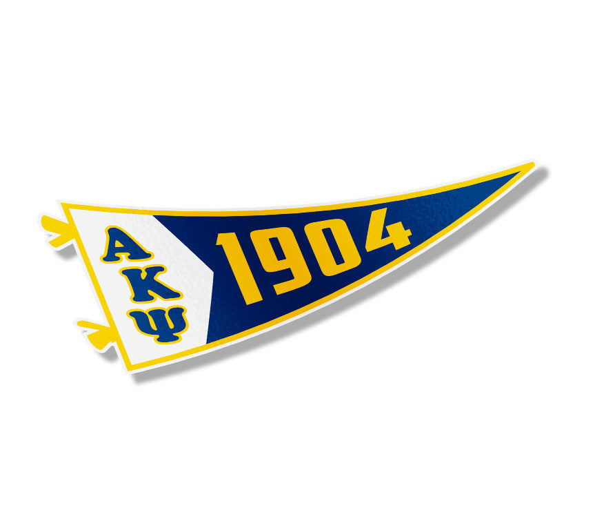 Alpha Kappa Psi Pennant Sticker Alpha Kappa Psi Pennant Sticker