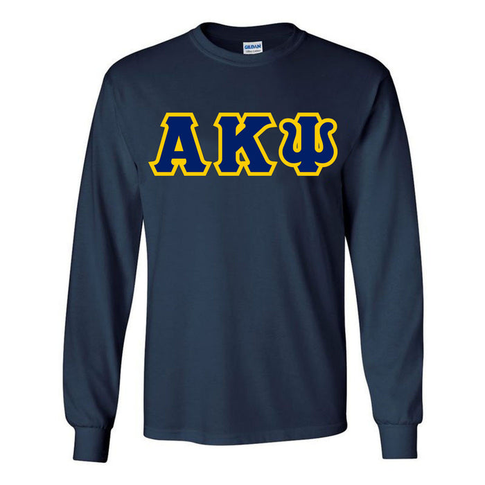 Alpha Kappa Psi Lettered Long Sleeve Shirt Alpha Kappa Psi Lettered Long Sleeve Shirt