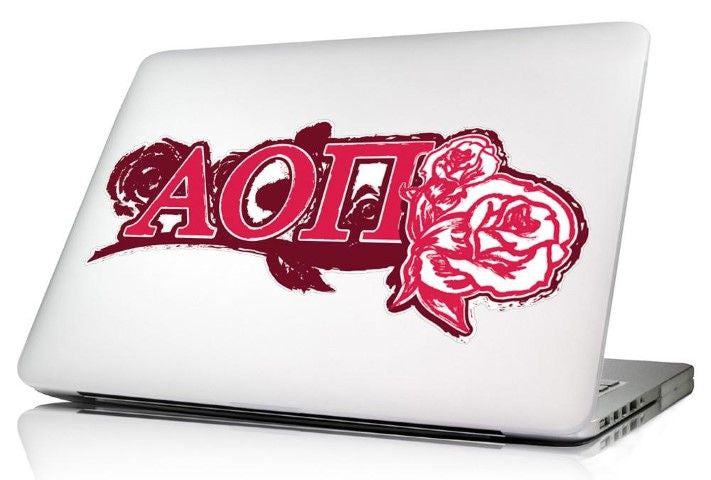 Alpha Omicron Pi 10 X 8 Laptop Skin/wall Decal Alpha Omicron Pi 10.5 x 4.5 Laptop Skin/Wall Decal