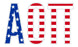 Alpha Omicron Pi American Flag Greek Letter Sticker 2.5" Tall Alpha Omicron Pi American Flag Greek Letter Sticker - 2.5